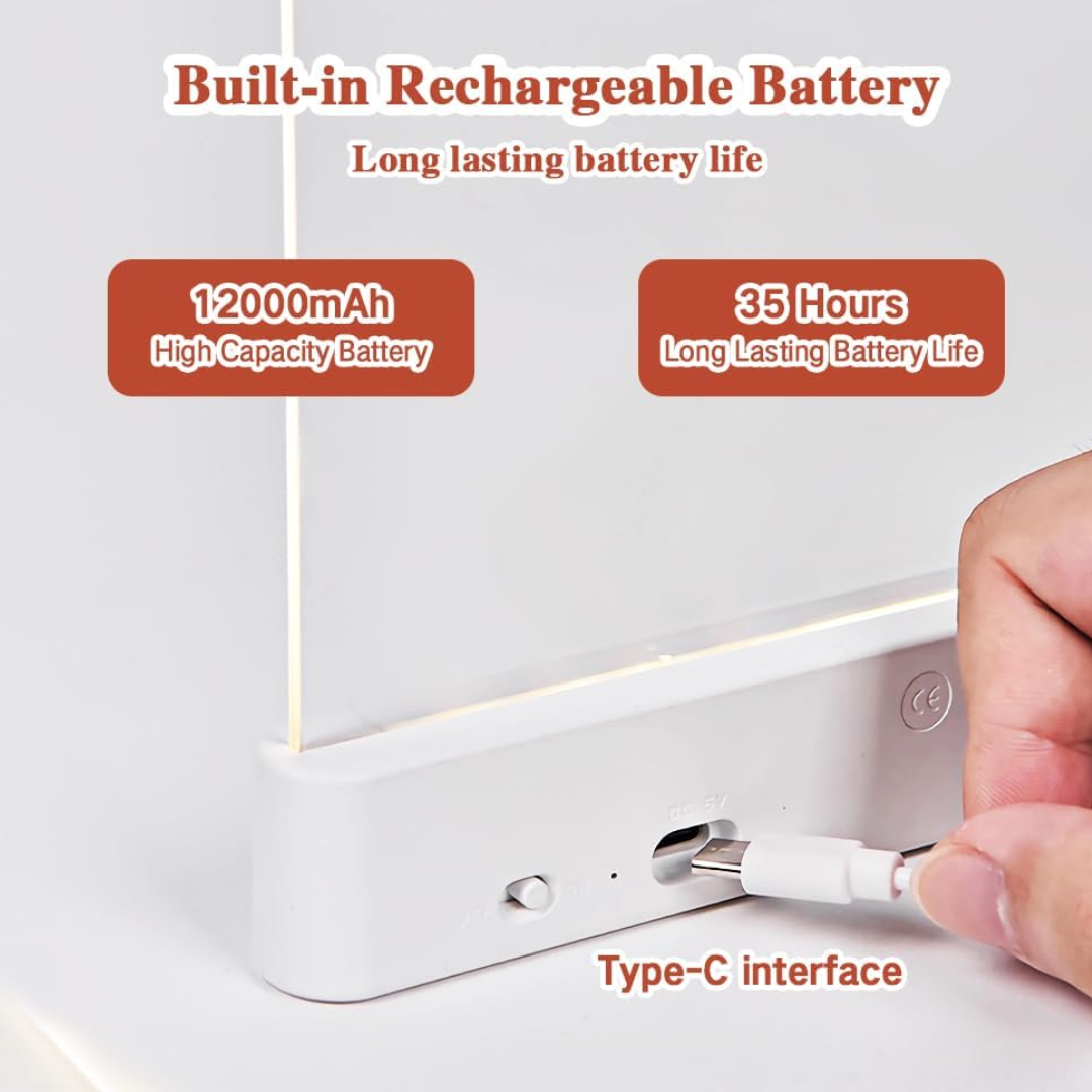 LED Flat Reading Light for Eye Comfort
