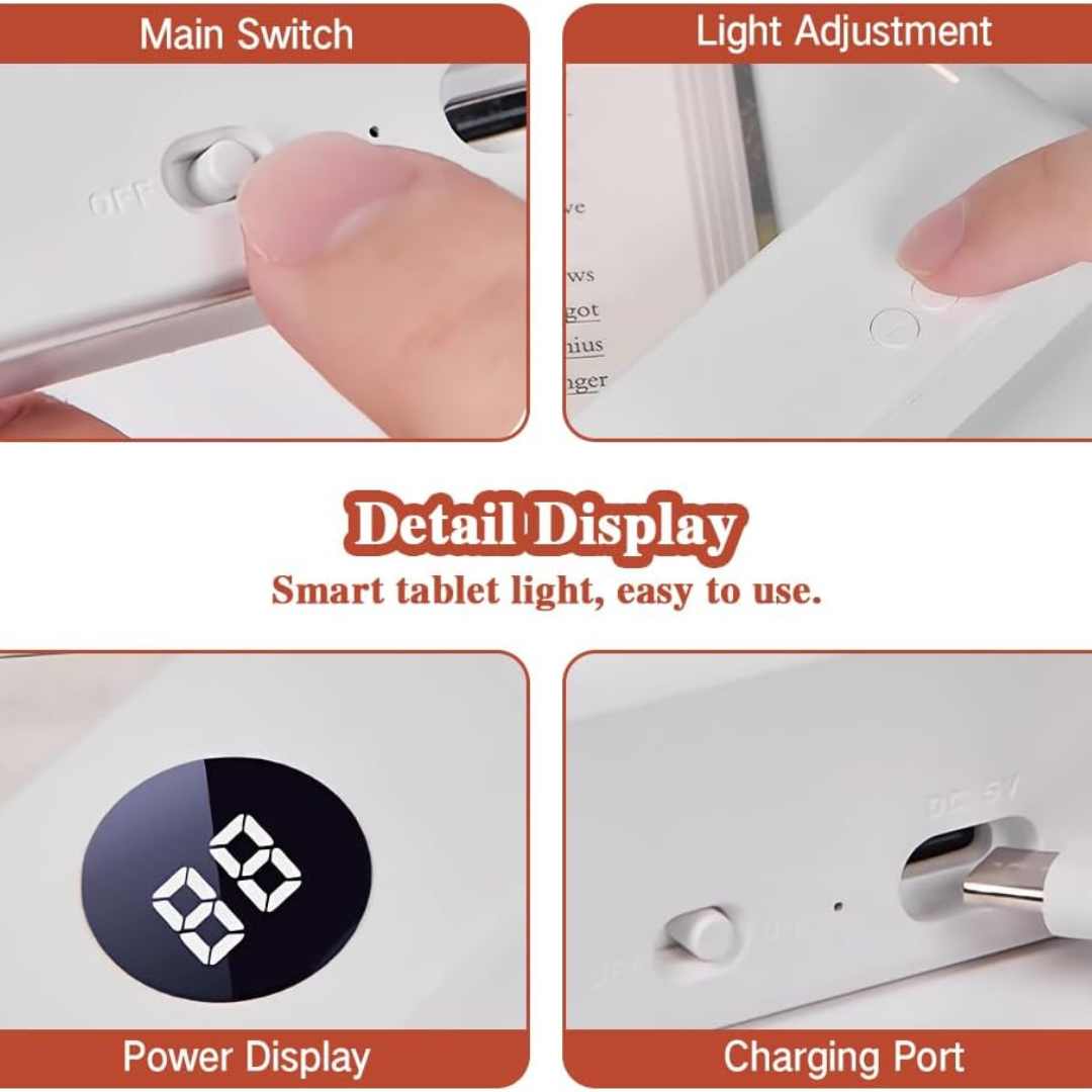 LED Flat Reading Light for Eye Comfort